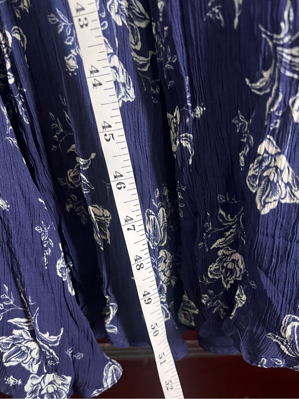 Polo Ralph Lauren Women’s Maxi Dress Sheer Sleeve Navy Size 12 - Picture 11 of 11